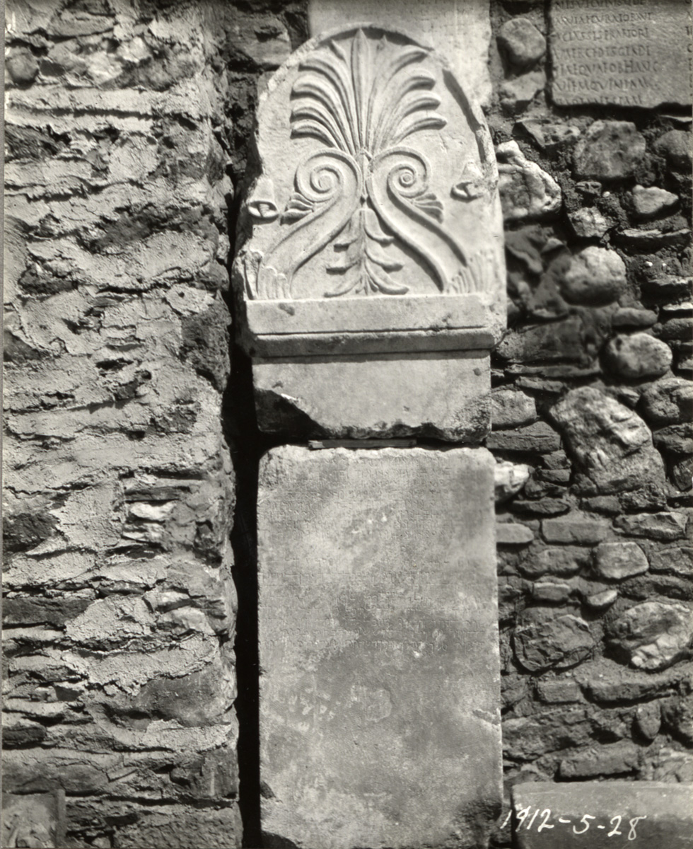 Anthemion with Lydian-Aramaic Bilingual Inscription, Stele of Manes, Son of Kumlis